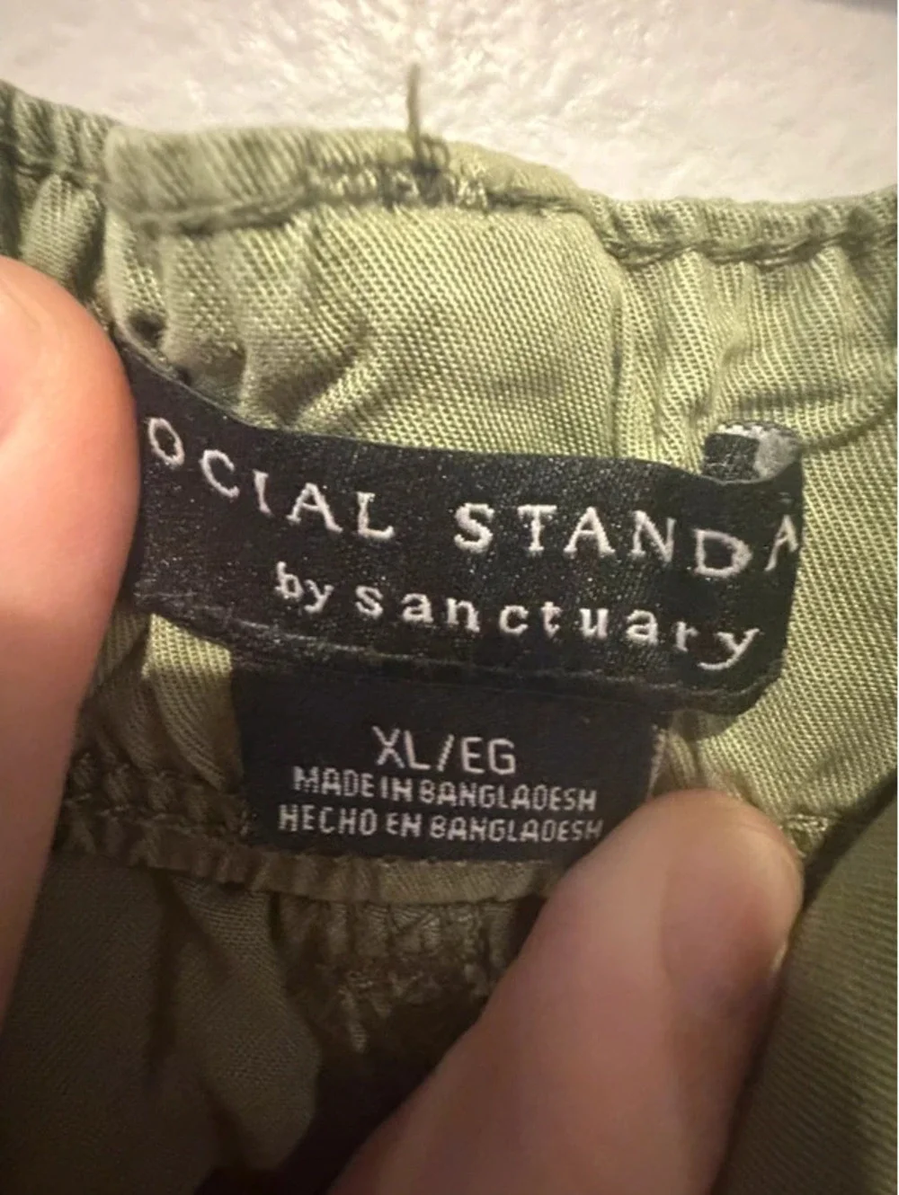 Social Standard by Sanctuary Shorts Women’s XL Olive NWT